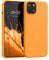 kwmobile Case Compatible with Apple iPhone 13 Case - Slim Protective TPU Silicone Phone Cover - Fruity Orange