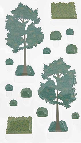 Rico Design Gel Sticker FIGURICO Aufkleber PVC Material selbstklebend ganzjährig geeignet Bäume