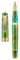Asvine P20 Piston Fountain Pen Green Resin, Iridium Medium Nib Gold Trim Business Signature, Smooth Writer Collection with Case Set