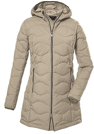 G.I.G.A. DX Femme Parka matelassée avec capuche/parka fonctionnelle aspect duvet GW 20 WMN QLTD PRK, light beige, 46, 39844-000