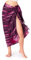 PANASIAM Sarong tiedye style, purple pink, 190x116cm