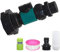 Regentonne Wasserhahn 3/4 Zoll,PVC Regentonne Auslaufhahn Schlauchanschluss Tankdurchführung für Regenwassertonne Verbindungs Set mit Schottverschraubung und Schlauchadapter (1 Set)