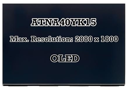 toplcdled 14 16:10 OLED IPS Display Panel LCD Screen Replacement ATNA40YK15 2880x1800 90Hz 40Pins Non-Touch