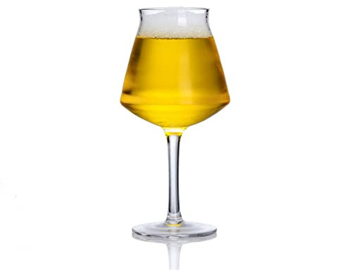 HOUYTYU Copas de Vino Copa de Cerveza Copa de tulipán Copa de Vino Tinto de Cristal sin Plomo Copa de Vino