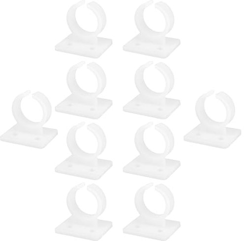 TOYANDONA 10pcs Wall-mounted Microphone Clips with Desk Holder Square Design for Karaoke Studios Easy Installation Durable Suitable for Concerts and Conferences