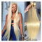 Haarverlängerungen #613 Blonde Haarbündel, glattes Echthaar, doppelter Schuss, brasilianisches Haargewebe, 1/3 Bündel, glatte Haarverlängerungen Echthaarbündel(20inches 1 Bundle)