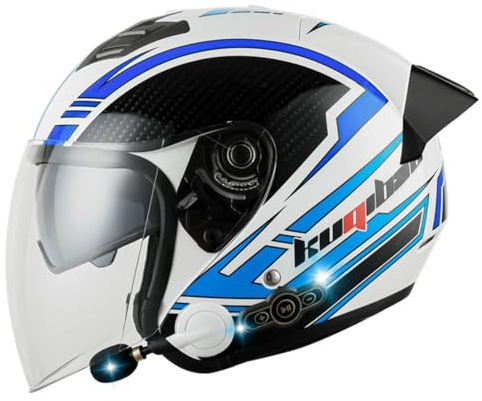 Casco Jet Moto 3/4 Aperto Casco ECEDOT Omologato Caschi Cromwell Casco Da Motociclista Con Visiera Parasole Casco A Scodella Vintage Style Per Uomo Donna 1,XL:61-62CM
