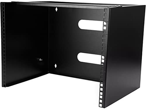 StarTech.com Support Mural pour Baie de Brassage 8U - Profondeur de 13,75 - Rack pour Panneau de Brassage 19 pour Équipement Réseau Peu Profond - Capacité de 36kg (WALLMOUNT8)