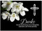 Trauer Danksagungskarten mit Umschlag | Motiv: Orchidee 3, 10 Stück | Dankeskarten DIN A6 Set | Trauerkarten Danksagung Danke sagen