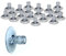 Lichterketten Saugnapf mit Kabelschlitz - 20mm - ideal für Fenster, Möbeln und Fliesen (20er Pack)