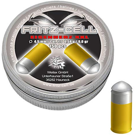 150 Eisenherz XXL 4,5mm Diabolos Fritz-Cell Rundkopf Luftgewehr Luftpistole