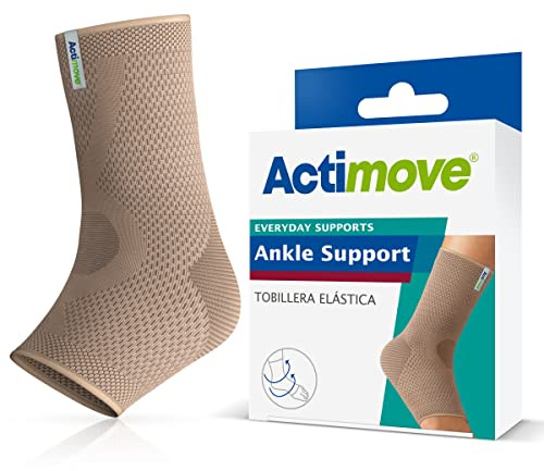 Actimove Everyday Supports Ankle Support for Men and Women - Helps with Pain Relief and Swelling – For Chronic Ankle Pain and Overuse Ankle Injuries – Left/Right Wear – Beige, XLarge | Beige, X-Large, Helps with Pain Relief and Swelling, For Chronic Ankle Pain and Overuse Ankle Injuries, Left or Right Wear