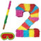 Party Factory Pinata Zahlen Set 0-9 + Stab + Augenmaske Kinder Geburtstag Schlag-Pinata 50 x 35 x 8cm Dekoration Geburtstagsdeko (2)