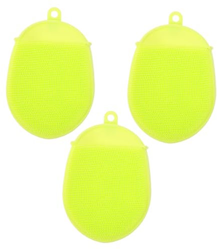 3Pcs Silicone de Doux Corps Brosse Épurateur Visage Tampon de Nettoyage Spa Massage Outil de Soins de La Peau pour Toutes Sortes de Peau (Couleur aléatoire)