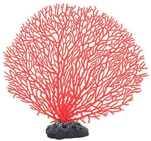Tissting Künstliche Koralle Aquarium, Koralle Pflanze Gefälschte Landschaft Dekorationen Simulation Aquatische Koralle Anemone Realistische Koralle fur Fisch Tank Ornamente