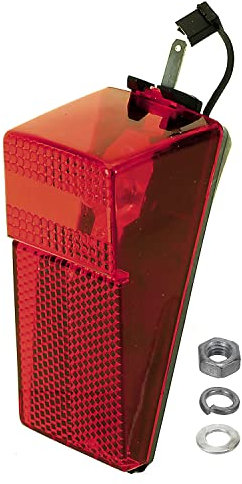 cyclingcolors bike dynamo light rear lamp with 6V 0.6W bulb reflector red screw mudguard vintage retro MTB bicycle