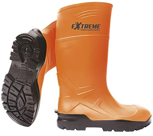 TECNA FOOD Stivali antinfortunistici S5 Extreme Arancioni con puntale antinfortunistico e suola antiperforazione