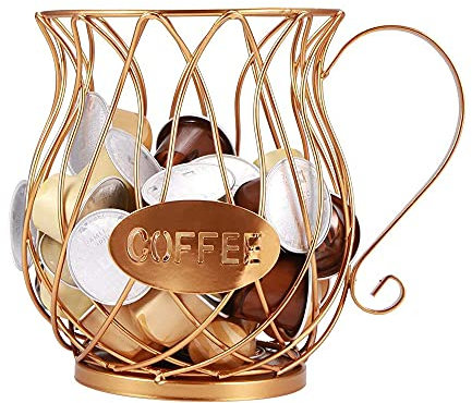 Evil Panier de Rangement pour Capsules de Café, Support de Rangement pour Comptoir de Cuisine pour Tassimo, Dolce-Gusto