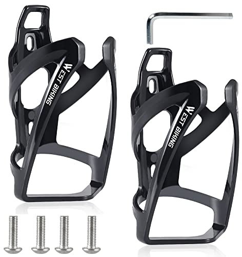 HASAGEI Flaschenhalter Fahrrad Getränkehalter Verbesserte Version Trinkflaschenhalter Schön Unzerbrechlich Leicht Polycarbonat Schwarz für MTB Rennrad Mountain Bike