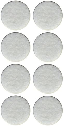 Confezione da 8 Feltrini Autoadesivi Tondi, Feltrini Adesivi per Sedie, Mobili Pesanti, Protezione Pavimento Diametro 24 - Colore Bianco