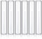 Treela 6-Piece Bottomless Glass Cylinder Candle Holder Set - Clear, Tall, Chimney Tube Cover for Pillar Taper Candle