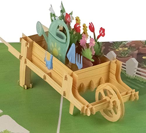 Sweetpopup® Pop Up Karte Glückwunsch - 3D Geburtstagskarte | Glückwunschkarte für Frauen & Männer zum Geburtstag, Muttertag, Vatertag, Ostern, Ruhestand oder Rente | Geschenkkarte Blumen & Garten 061