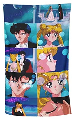 RHODAN Anime Strandtuch, Microfaser Handtücher,Sandfestes Strandhandtuch,Kawaii Merch,Einseitiger Druck,Cute Stuff (4,80x135cm)