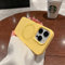 Jacyren Étui de protection magnétique pour iPhone 12 - Avec aimant MagSafe - En silicone liquide - Anti-chocs - Anti-rayures - Pour iPhone 12 - Jaune