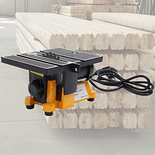 Sega circolare da tavolo 4500 giri/min, mini seghe circolari da tavolo, efficiente e a basso rumore, con 2 soffiatori di sega, sega da tavolo portatile per plastica legno vetro e pietra