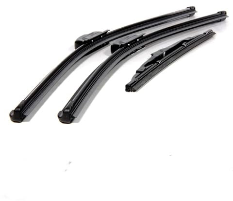 CAALO Escobilla Limpiaparabrisas para Ford Fiesta 2001-2007 Hatchback, 22 16 11,Juego De Limpiaparabrisas Traseros Delanteros 1 Juego para El Parabrisas