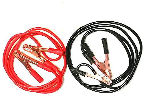 PLUS HOME Cable de Arranque de Coche,Cable de batería,Pinzas de batería,Cable de Arranque de Coche o Moto de 12/24v.(Cable de 2.4M,1000AMP)