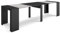 Skraut Home | Mesa Consola Extensible | Mesa Comedor Plegable | 300 | para 14 comensales | Comedor y Cocina | Estilo Moderno | Cemento