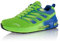 Fusskleidung® Damen Herren Sportschuhe Dämpfung Sneaker leichte Laufschuhe Blau Grün EU 42
