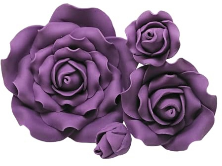 Roses en sucre 2 1/2 violet