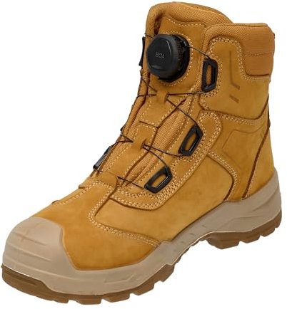 DEWALT Richardson Men's Nubuck Leather, Wide Fitting, BOA Fastener, Steel Toe Safety Work Boot, Honey, UK10