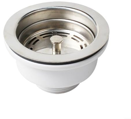 Sink Basket Strainer Plug Waste,Fits Sink Mini Basket Strainer Waste Kit Kitchen 90Mm Stainless Steel