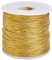 GORGECRAFT 110M Oro Metallizzato Corda Elastica Bracciale Elastico Corda per Capelli Nastro Orpello Corda Intrecciata Filo per Gioielli per Gioielli Intrecciati In Cristallo Perline Collane Appesi