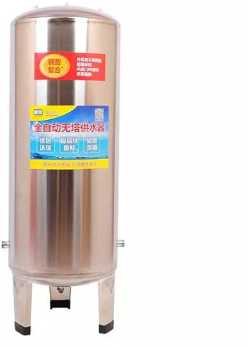 Elitix 16 26 42 53 66 79 105 132 185 Gal Pressure Tank Stainless Steel, Water Pressure Tanks for Water/Well Pump, Vertical Water Storage Bladder Containers(50x155cm (300L/79 gal))
