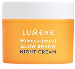 LUMENE Nordic-C [VALO] Glow Renew Night Cream | Feuchtigkeitscreme für strahlende Haut mit arktischer Moltebeere, Hyaluronsäure und Vitamin C | Reich an Antioxidantien | Vegan | 50 ml