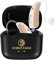 LUSHAN EAGLE Les écouteurs amplificateurs intelligents avec annulation du bruit rendent le son plus fort et les guides du tube d'air rechargeables de l'amplificateur sonnent (beige)