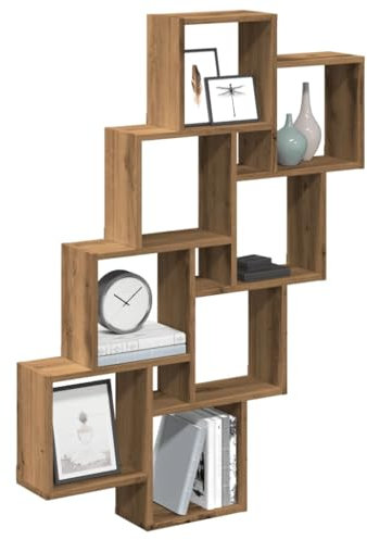 Gecheer Würfelregal Artisan-Eiche 90x15x119,5 cm Holzwerkstoff