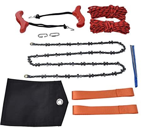 Motosierra Manual, Cuchillas en Ambos Lados, Motosierra Portátil para Senderismo