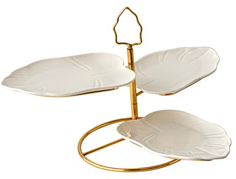 Piattini per cupcake, frutta, dessert, per feste, Capodanno, matrimonio, bianco