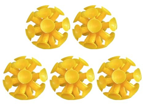 Fun Suction Cup Ball Toys, 5Pcs 2 Suction Cup Play Sticky Balls Toys Novelty Suction Cup Toys for Kids Boys Girls Birthday Party Favors, Indoor Outdoor Tossing Toys Suction Cup Balls