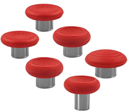 Manette de rechange 6 en 1 en métal pour manette Xbox 2 Series Core, joystick magnétique de rechange pour manette Xbox 2 Series (rouge)