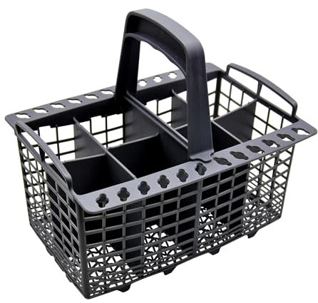 FSProdukte Besteckkorb Universal kompatibel mit vielen Spülmaschinen mit ebener Stellfläche – ohne Stäbe - 60 cm Breite - Maße 23 cm Länge und 12,5 cm Breite