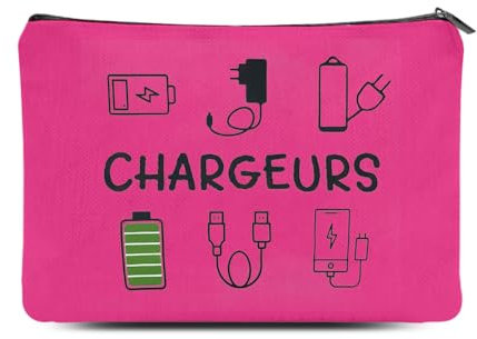 Chargeurs Cables Sac de Rangement Voyage Câble Trousse de Rangement Chargeurs Accessoires Électroniques Pochette Cable pour Chargeur Câbles