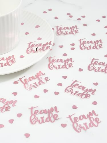 Team Braut Hochzeit Konfetti Verlobung Diamant Ring Jahrestag Junggesellinnenabschied Tisch Streudeko für Liebe Biologisch abbaubar Geburtstag Tisch Konfetti Dekor Party Dekorationen Supplies Rosa
