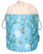 bellaCott Tragbarer Wäscheklammerbeutel Kolibri – Ø18 x 31 cm, 100% Baumwolle, mit Kordelzug & Karabinern, Aufbewahrungstasche mit Vogelmotiv für Haushalt, Garten & Camping