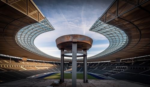GLHUIOZ Puzzle 500 Teile Puzzle für Erwachsene und Kinder ab 6 Jahren Puzzle für Wohnkultur Germany Berlin Olympiastadion Stadium 52x38cm